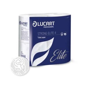 Papier Toilette Strong Elite 4 Plis PEFC Blanc – 140 Feuilles – Colis de 56 Rouleaux