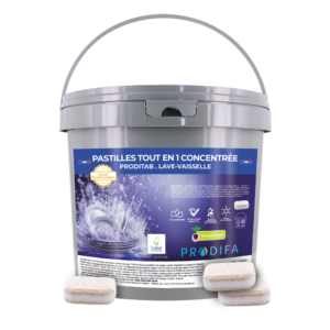 Pastilles lave-vaisselle professionnelles tout en 1 Prodifa – tri-couche haute performance