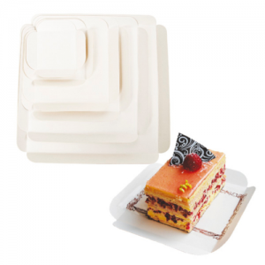 Carré pâtissier blanc carton compact 13x13 cm colis de 250