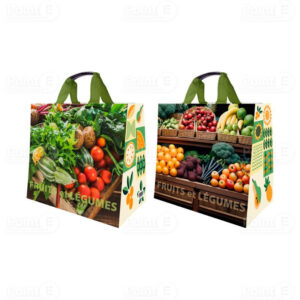 Sac cabas fruits et légumes 30 litres – lot de 25 unités