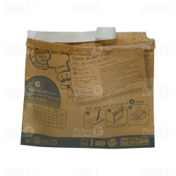 50 Sacs cuisson en papillote kraft 25 x 29 cm