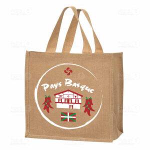 Cabas jute "Pays Basque" - x 25  sacs