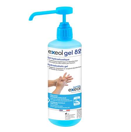 EXEOL GEL 82 Gel Hydroalcoolique, flacon pompe de