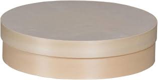 20 Boîtes Bois Rondes de Présentation avec Couvercles Ø 357 x H 52 mm – Image 4