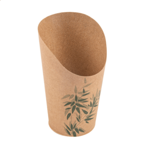 Gobelets à Frites Ouverts "Feel Green" 16 oz - 480 ml - 1000 unités - Garcia de pou