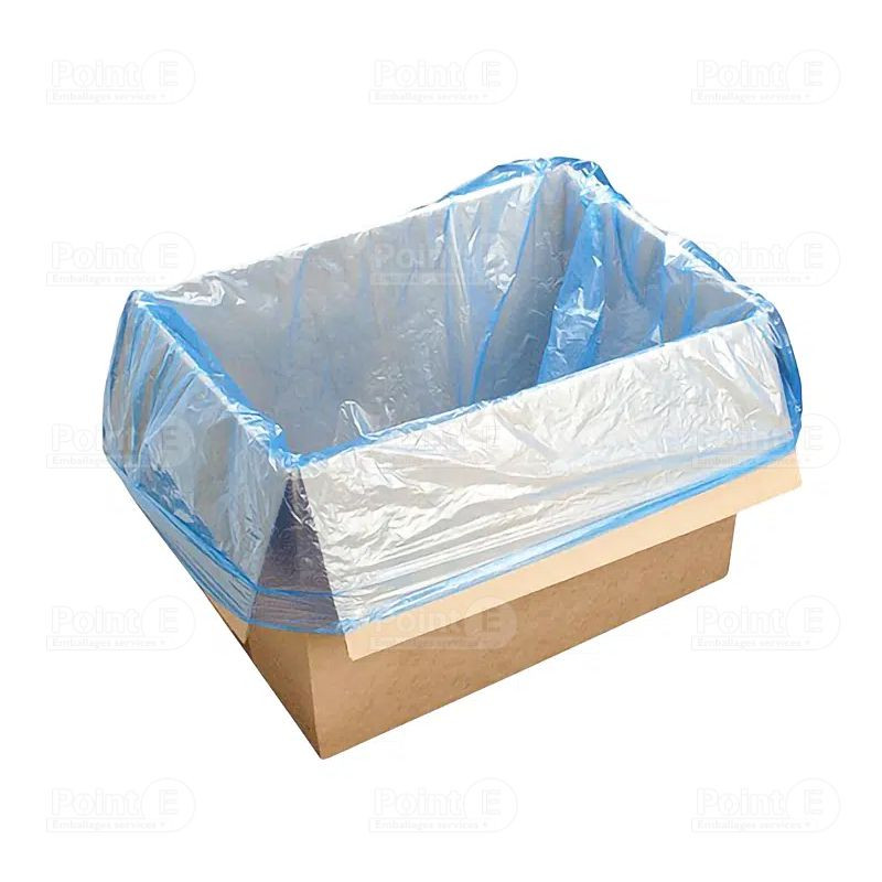 Sacs fond de caisse bleus 600 x 400 x 650 mm – Lot de 500 sacs alimentaires