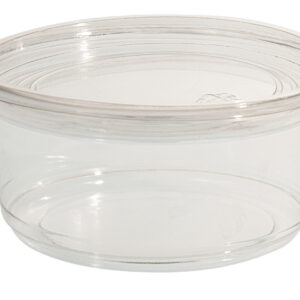 50 Pots à Salade Fraîcheur Transparents 350 ml avec Couvercles
