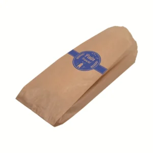 Sacs à pain "Pain tranché" kraft Bleu N°4