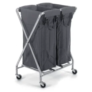 NUMATIC Chariot à linge pliable NX1002 – 2x100L avec sacs renforcés
