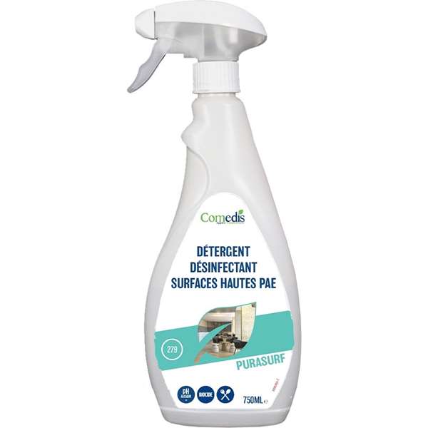 PURASURF Détergent Désinfectant Surfaces Hautes 750 ml – Prêt à l’emploi