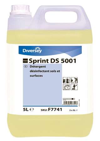 TASKI SPRINT DS 5001 Détergent Désinfectant Sols et Surfaces 5 L