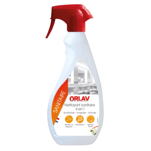 Nettoyant Sanitaire 4 en 1 ORLAV 750 ml – Détartrant Désinfectant Professionnel
