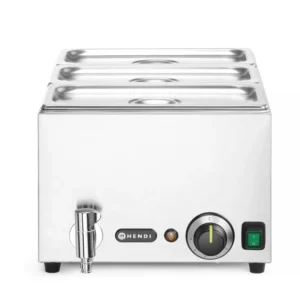 Set Ranger HENDI Bain-Marie avec Robinet – 3 Bacs GN 1/3 et Couvercles 🟢 Meta title