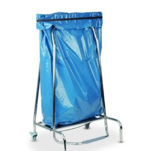 Support 70x110 Inox pour sacs poubelles 120l