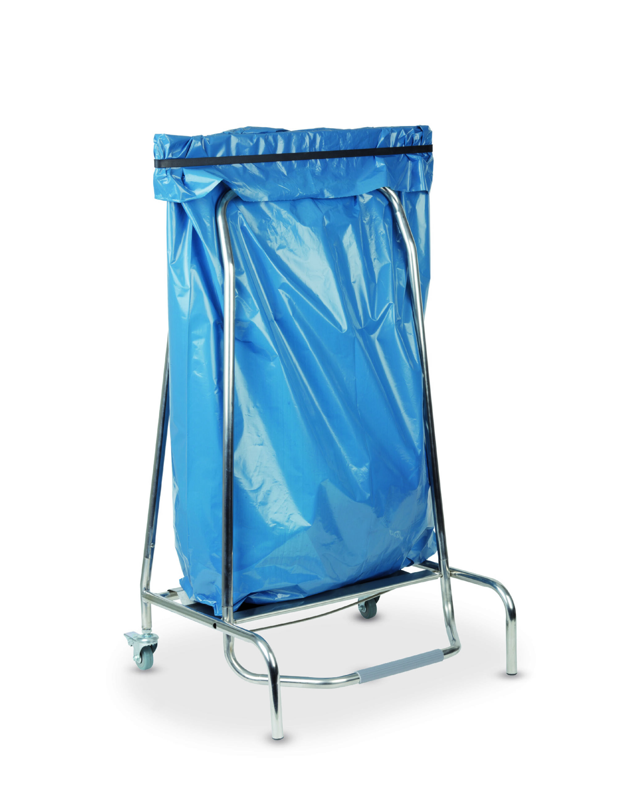 Support 70x110 Inox pour sacs poubelles 120l