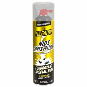 FULGATOR Halte Guêpes & Frelons 500 ml – Lot de 6 Insecticides Jet Longue Portée