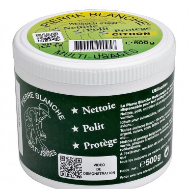 Pierre de nettoyage PIERRE BLANCHE MTK 500 g – Nettoyant multi-usages