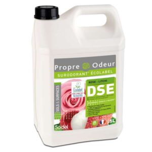 Détergent surodorant Ecolabel Rose Litchi 5 L – Nettoyant sols et surfaces professionnel